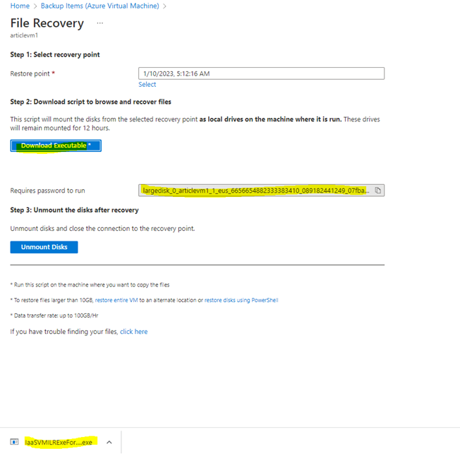 How to Restore either Data from a Virtual Server Hard drive, or the Entire Virtual Server, in any Region